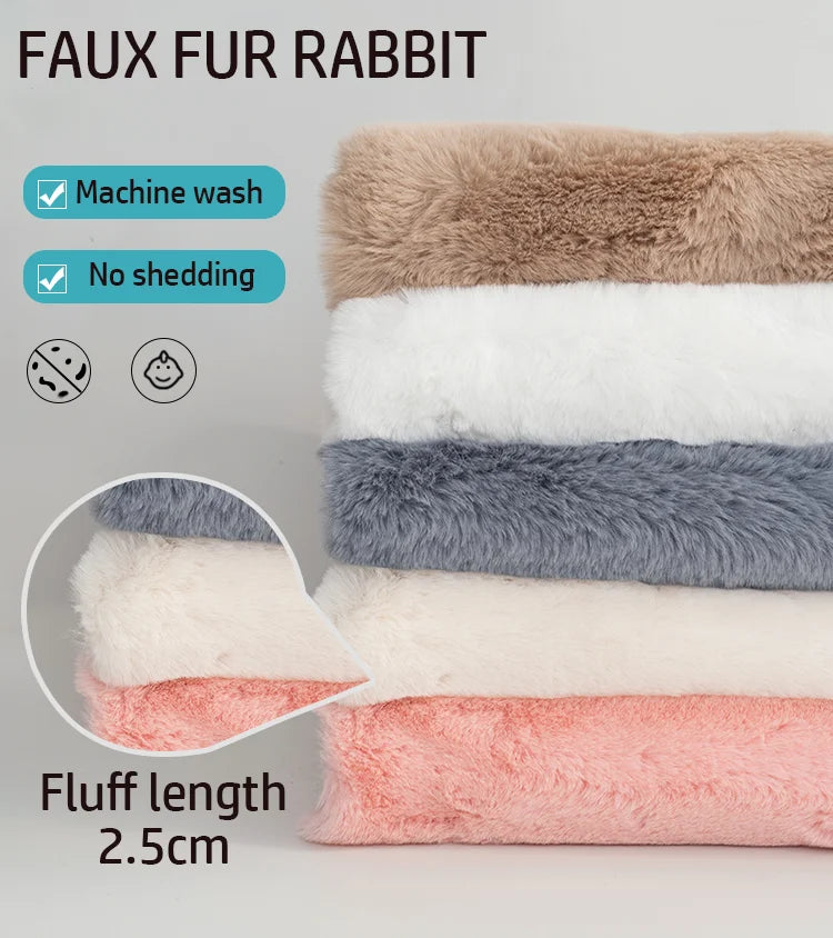 Rug: Irregular Fur Rug For Bed Room Hairy Children's Carpets Bedroom Furry Floor Mats Bedside kids Off White Ornaments Rugs korea