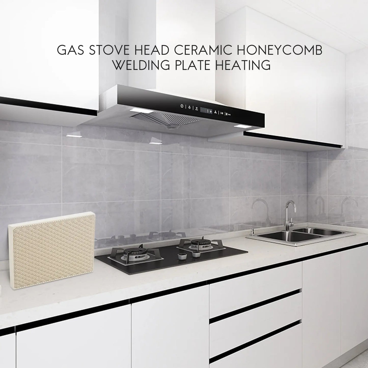 Kitchen: Ceramic Honeycomb Soldering Board Heating For Gas Stove Head 135x95x13mm New