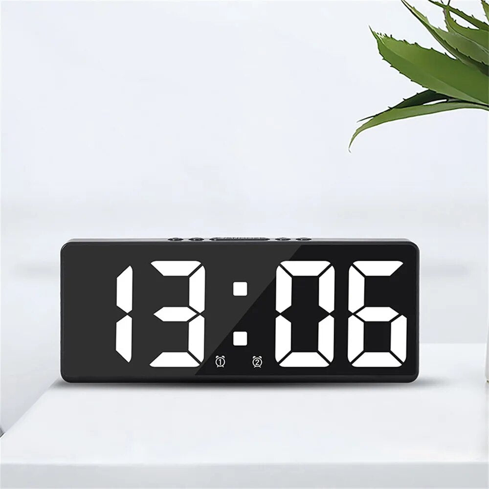 Home Decoration Alarm Clock Bell Electronic Two Sets Of Alarm Clocks Led Alarm Clock Big Screen Alarm Clock Household Products