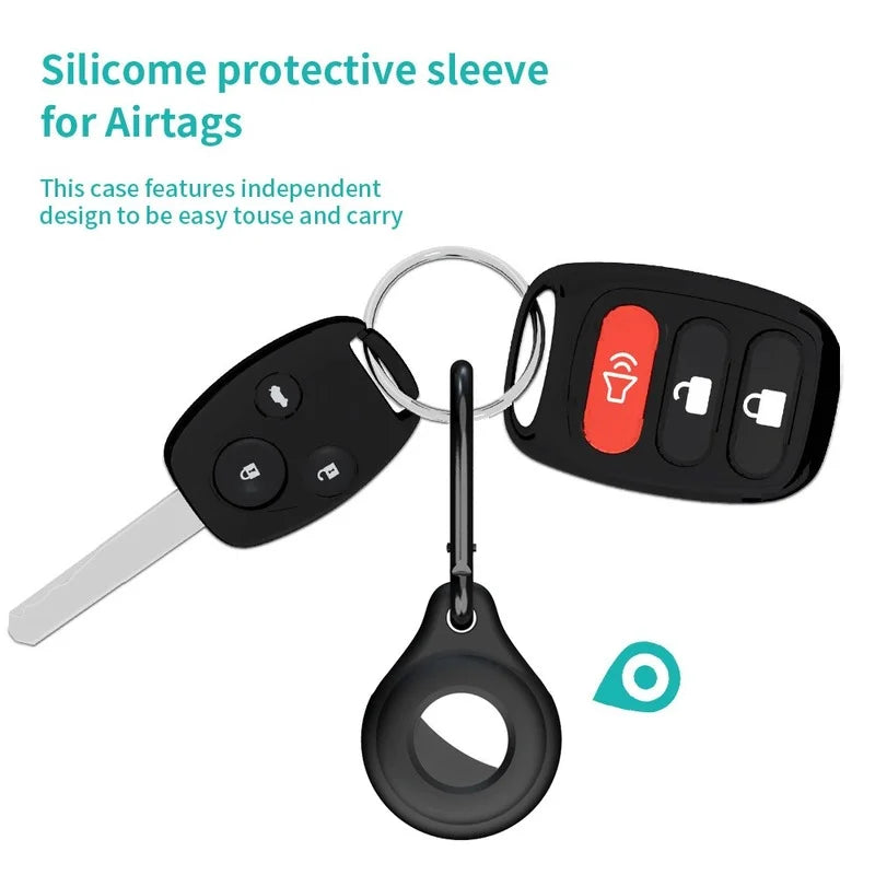 Tracking Device: For Apple Airtags Tracking Device Cover Silicone Cover Anti-lost Dog Tracker Accessories Portable Key Fob for Apple AirTag Cover