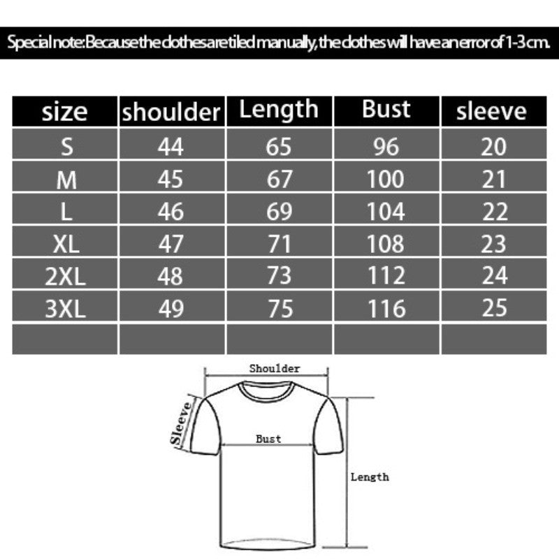 Men's 3D Digital Printing Casual Round Neck Short Sleeves - YB Gift Store