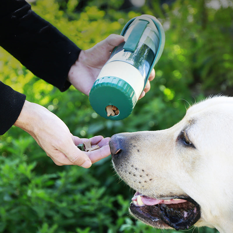 Multifunction Pet Dog Water Bottle Silicone Foldable Portable Puppy Food Bowl