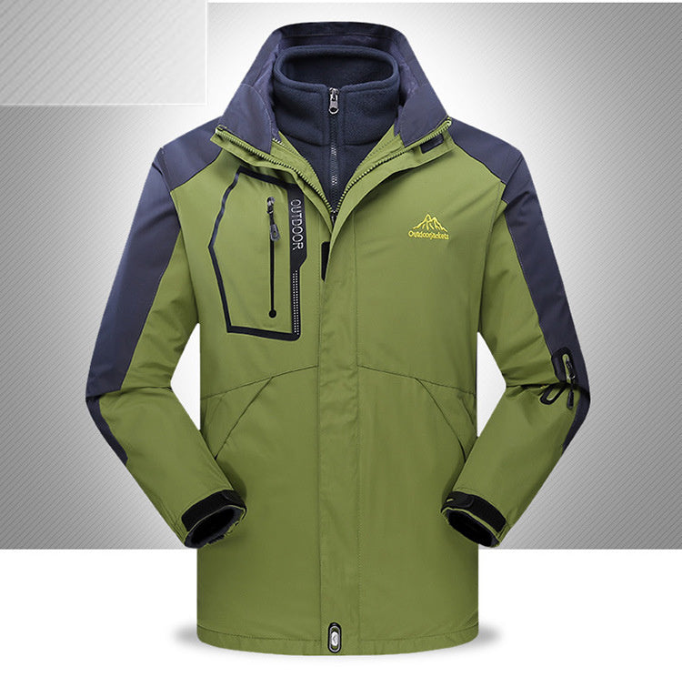 Plush 3-in-1 Military Style Jacket Coat - YB Gift Store