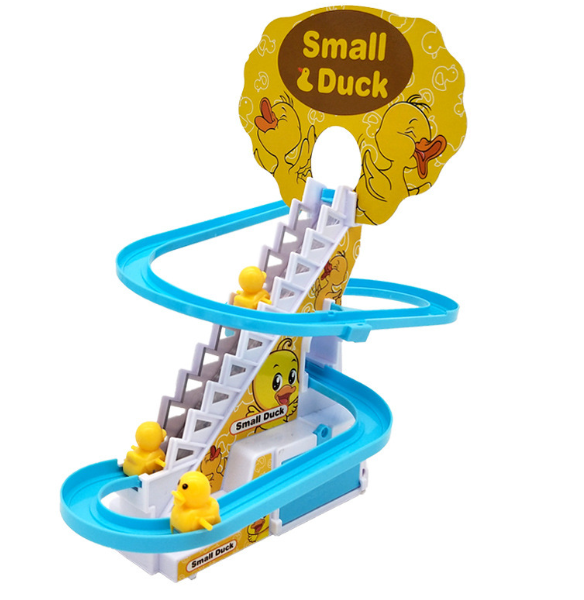 Little Duck Climbing Stairs Toy Little Penguin Automatic Ladder Light - YB Gift Store