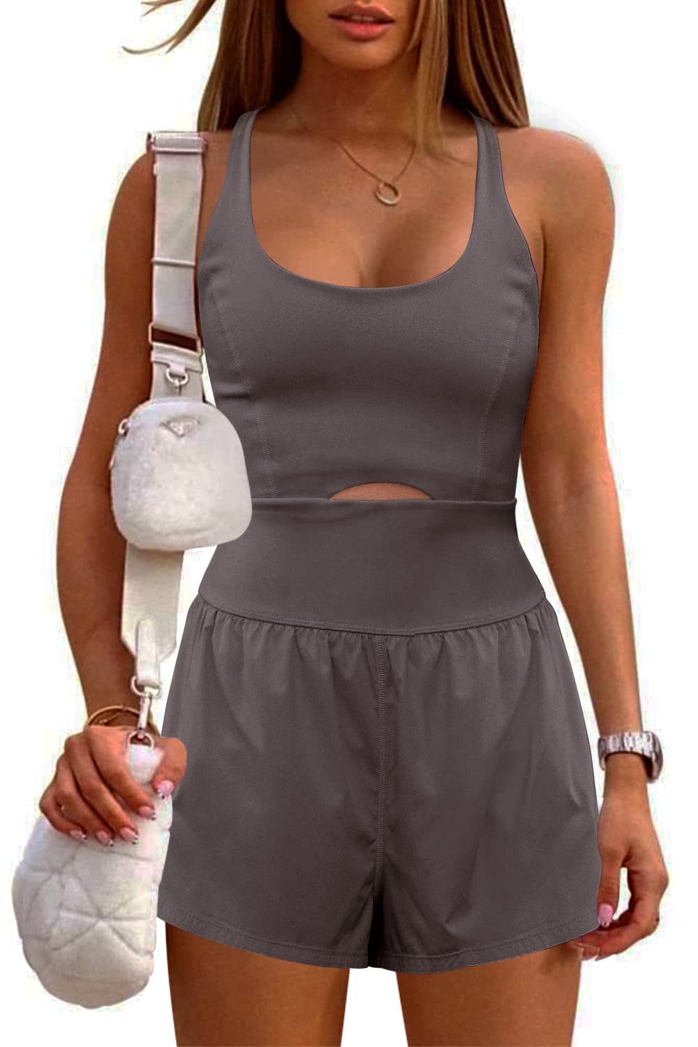 Outdoor Sports Women's Shorts Vest Casual Jumpsuit - YB Gift Store