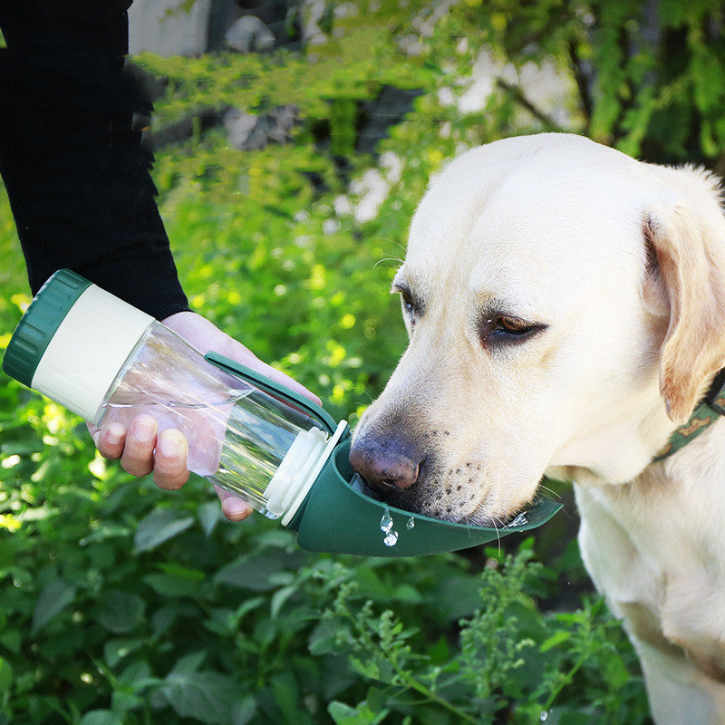 Multifunction Pet Dog Water Bottle Silicone Foldable Portable Puppy Food Bowl