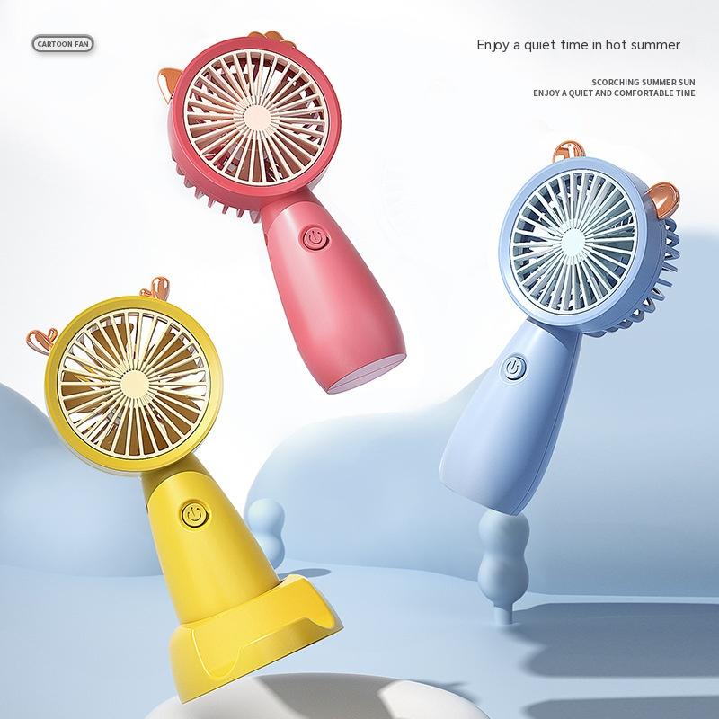 Handheld Portable Fan USB Charging Cartoon - YB Gift Store