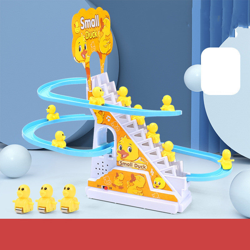 Little Duck Climbing Stairs Toy Little Penguin Automatic Ladder Light - YB Gift Store