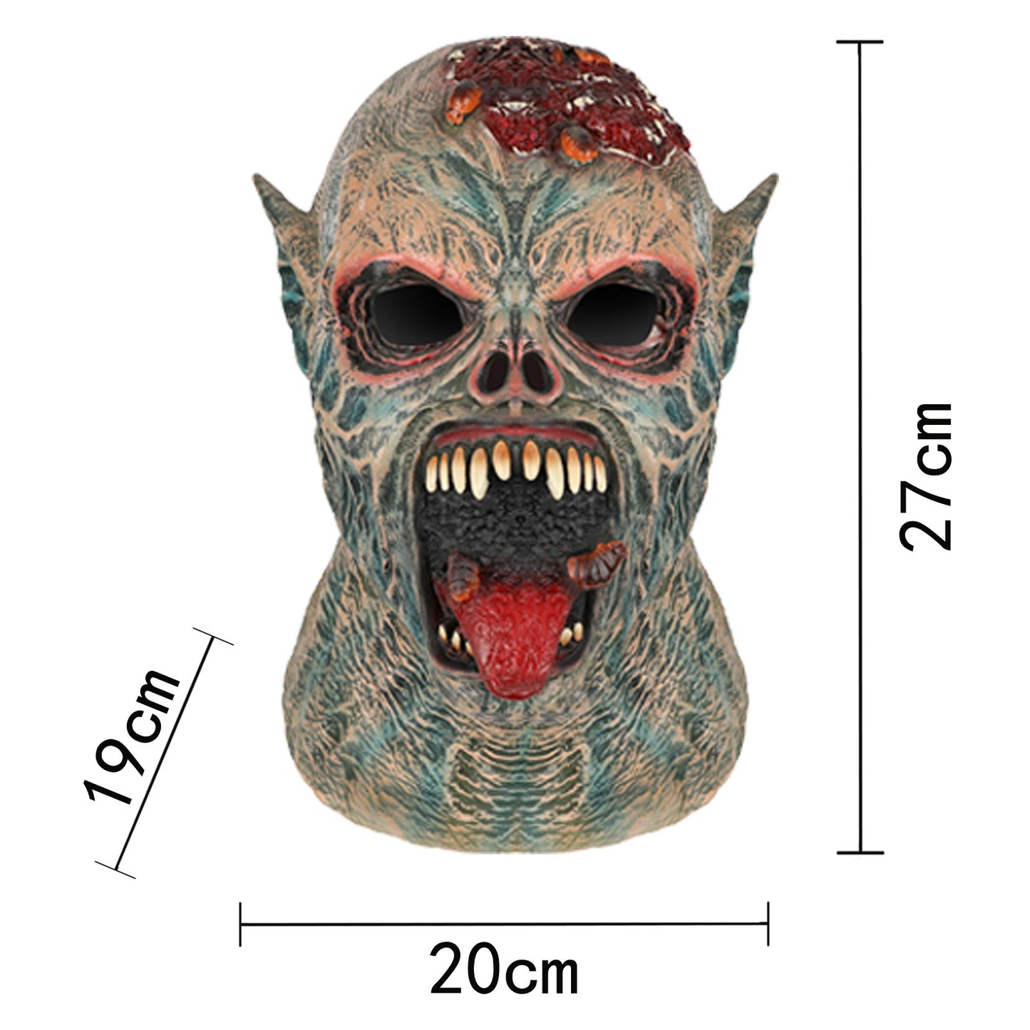 Halloween Horror Biochemical Zombie Carrion Latex Headgear Adult