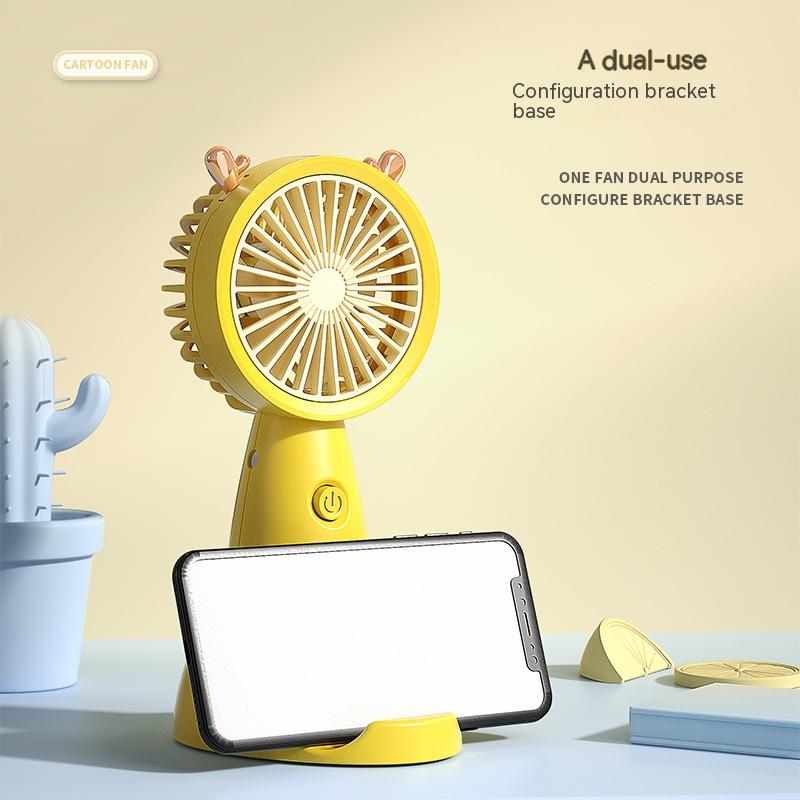 Handheld Portable Fan USB Charging Cartoon - YB Gift Store