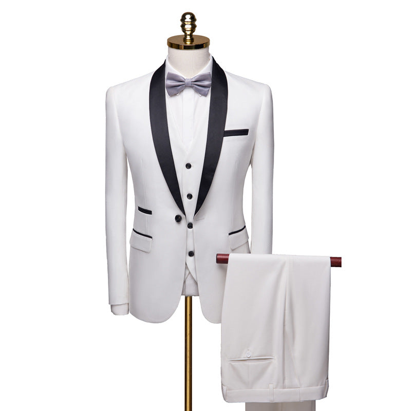 Men 3 Pieces Suit Set Men Wedding Suits Groom Tuxedos - YB Gift Store