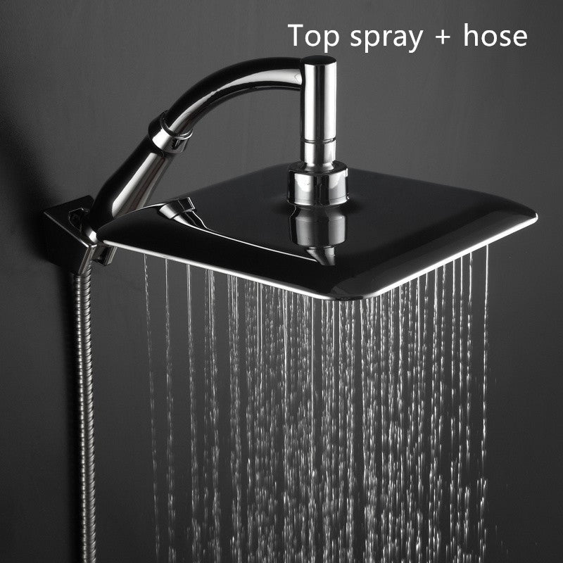 9 Inch Universal Adjustable Shower Head Toilet Square Top Spray Pressurized Shower Head - YB Gift Store