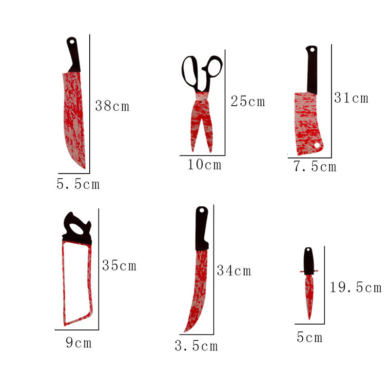 Blood knife halloween decoration