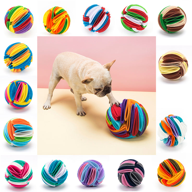 Foldable Dog Snuffle Ball Dog Training Toys