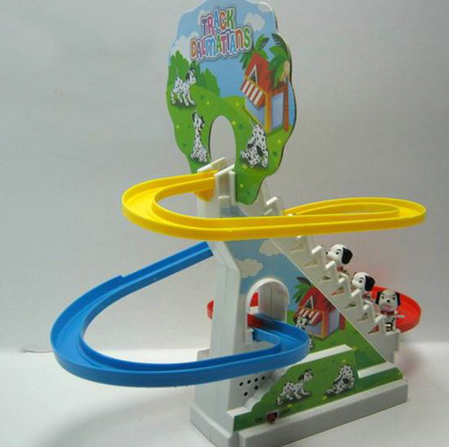 Electric climbing stair track toy - YB Gift Store