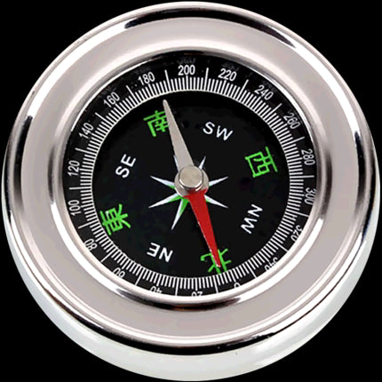 Stainless Steel Compass Portable Outdoor Hiking Camping - YB Gift Store