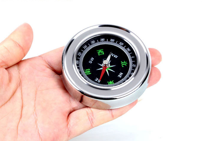 Stainless Steel Compass Portable Outdoor Hiking Camping - YB Gift Store