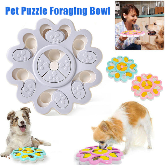 Dog Food Feeder Bowl Food Toy Interaction Toys Smart Puzzle