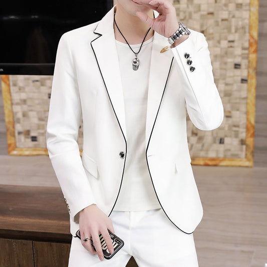Men's Suits, Slim Korean Style Small Suits - YB Gift Store