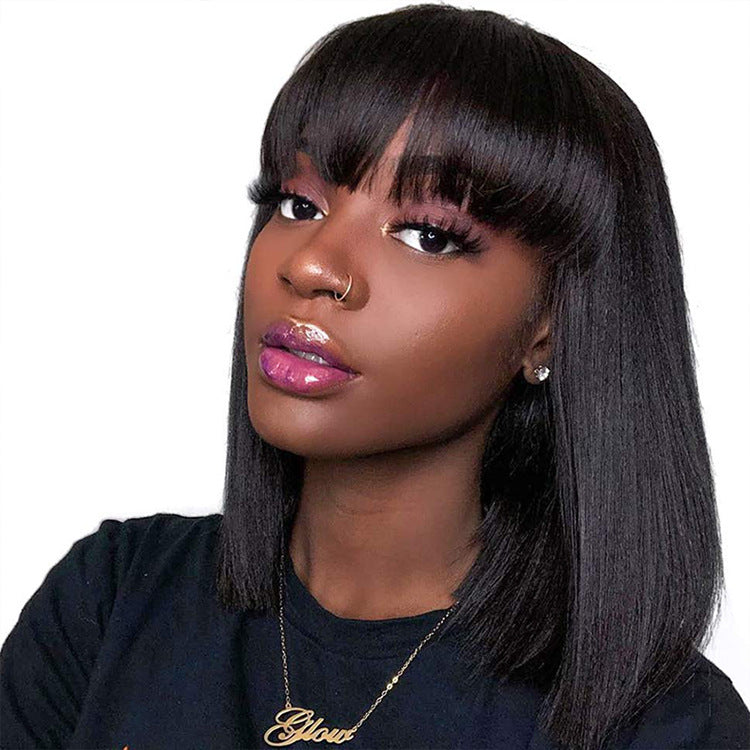 Unice Hair Full Machine Human Hair Wigs For Black Women - YB Gift Store