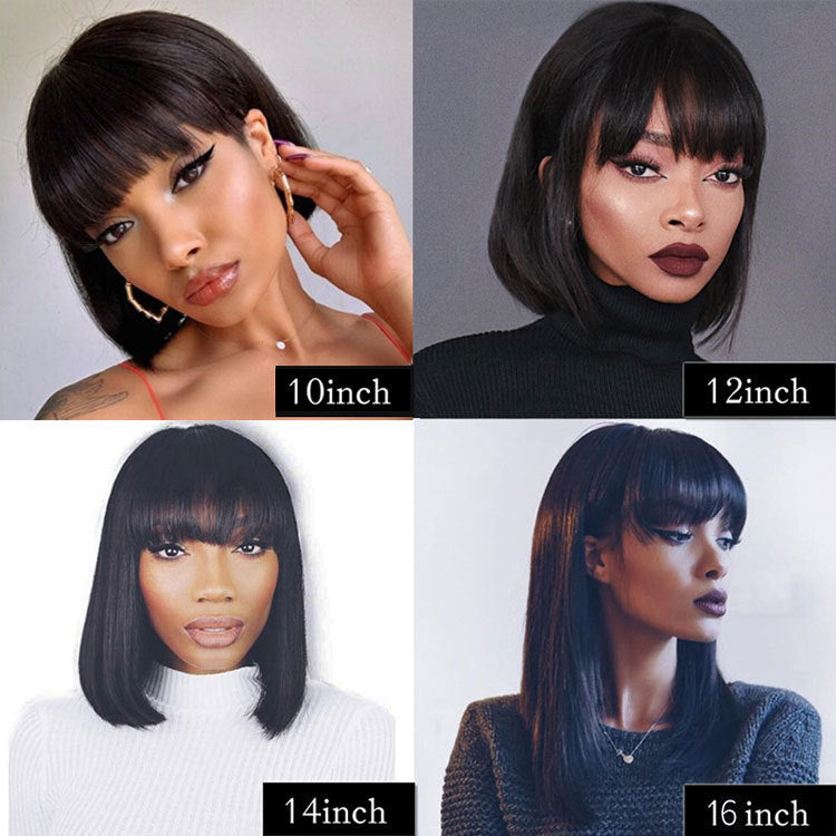 Unice Hair Full Machine Human Hair Wigs For Black Women - YB Gift Store