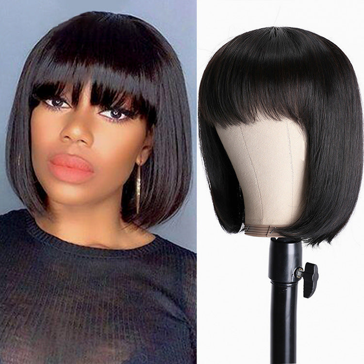 Unice Hair Full Machine Human Hair Wigs For Black Women - YB Gift Store