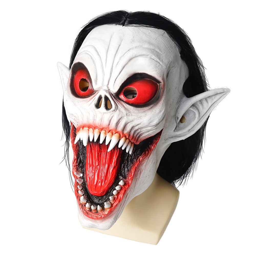 Vampire Morbias Mask Halloween Scary Play Latex Mask