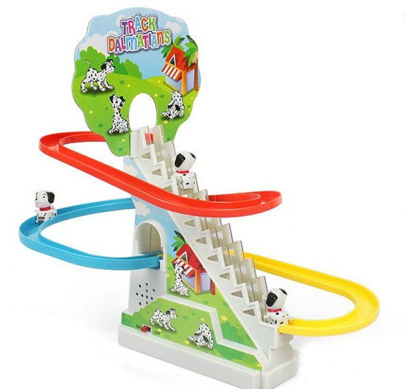 Electric climbing stair track toy - YB Gift Store