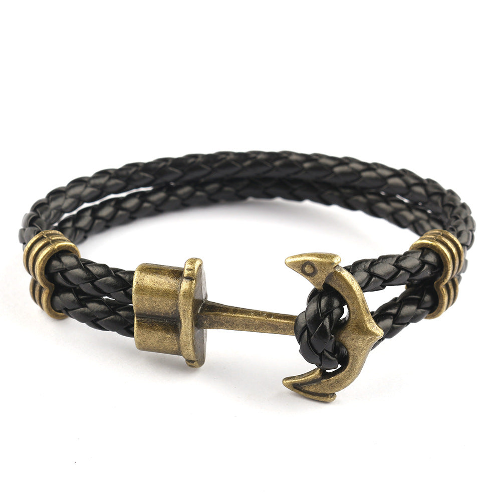 Europe And America Creative Bracelet Hand-woven Boat Anchor - YB Gift Store