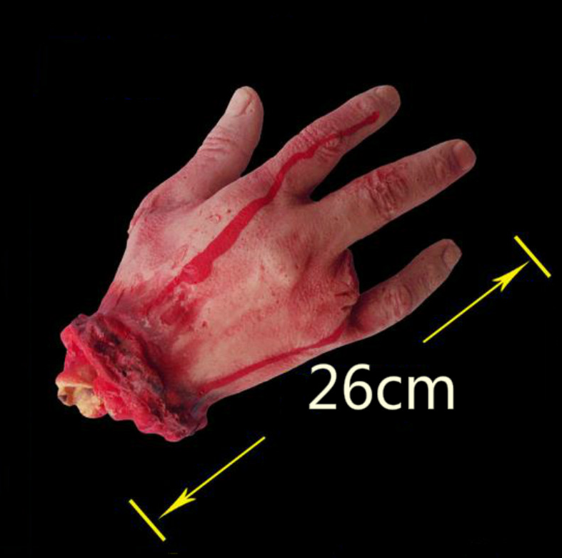 Artificial Blood Hand Horror Broken Four Fingers