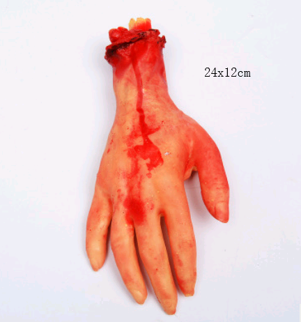 Artificial Blood Hand Horror Broken Four Fingers