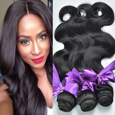 Real hair wig, hair styling hair extension, body wave human hair weaves - YB Gift Store