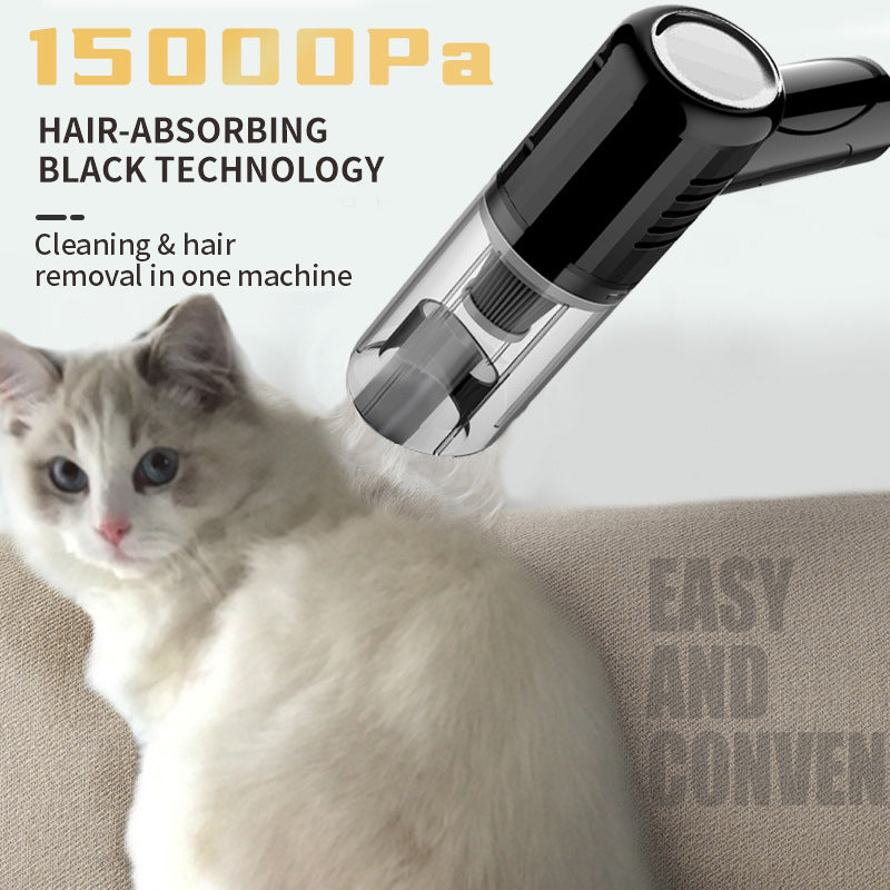 Pet Hair Cleaning Handheld Hair Remover Suction. Dual-Use, Dry & Wet Cat Dog Hair.