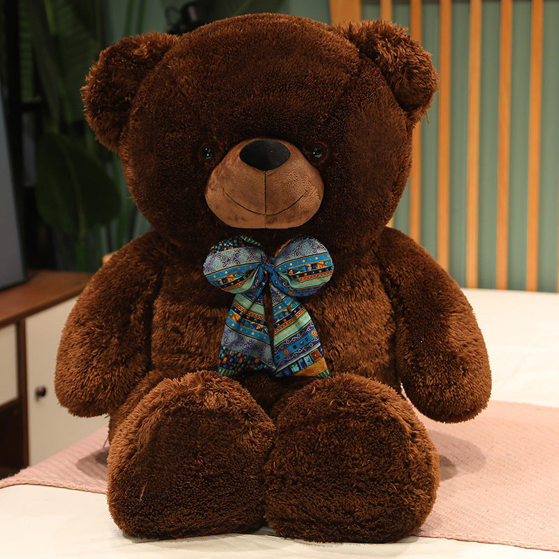 Cute Bow Tie Teddy Bear Doll Plush - YB Gift Store