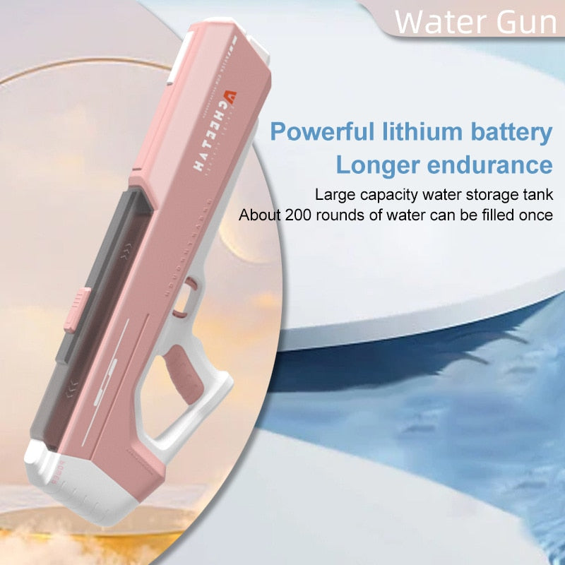 Fully Electric Water Gun Toy Swimming Pool Play Water Adult Toys \