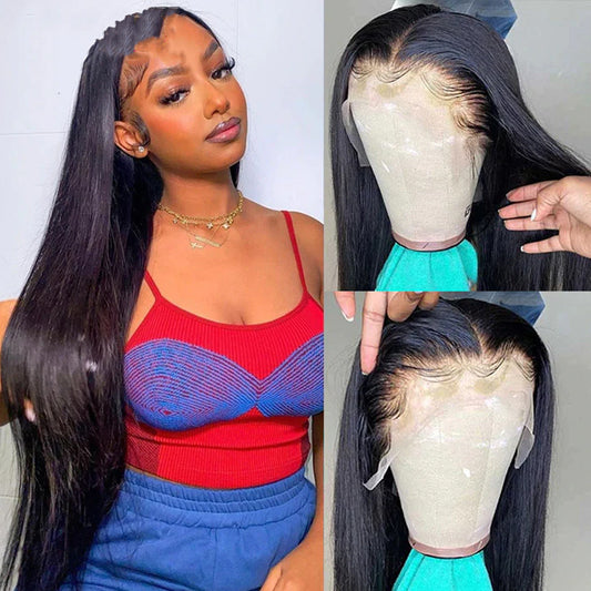 Straight Human Hair Headpiece Wig - YB Gift Store