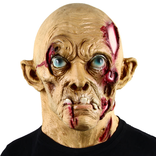Latex Mummy Old Man Mask Headgear Party Horror Scary