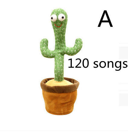 Dancing Cactus Enchanting Flower Electric Plush Toy Twisting Music Song - YB Gift Store