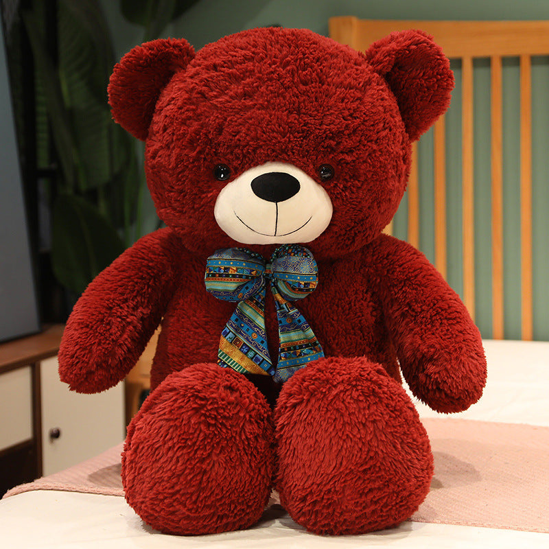 Cute Bow Tie Teddy Bear Doll Plush - YB Gift Store