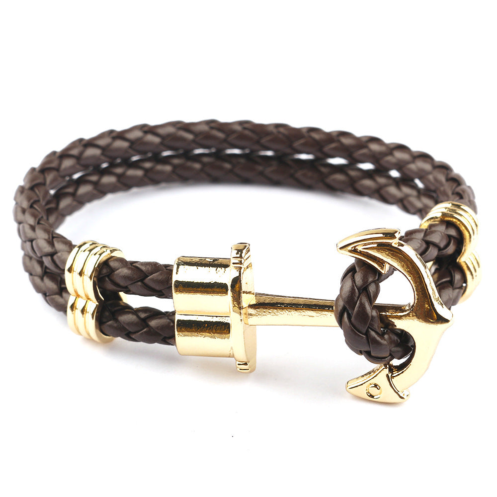 Europe And America Creative Bracelet Hand-woven Boat Anchor - YB Gift Store