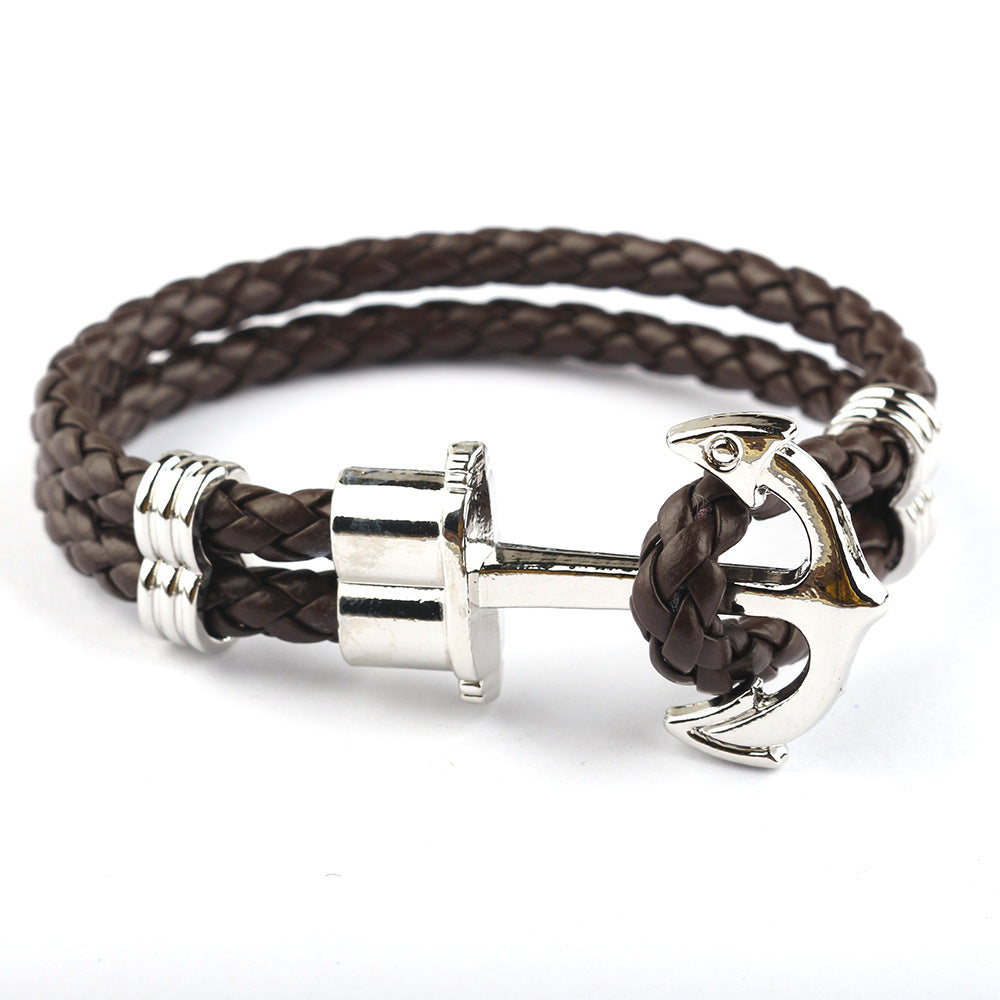 Europe And America Creative Bracelet Hand-woven Boat Anchor - YB Gift Store