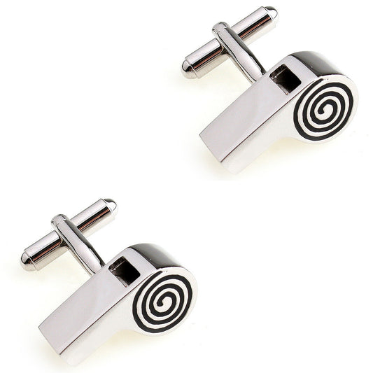 Men's Lifestyle Style Electroplated White Steel Cufflinks - YB Gift Store