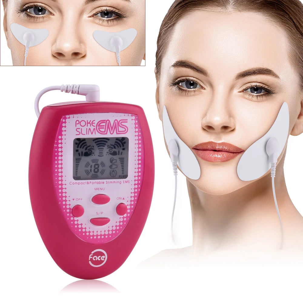 Electric Face Lifting Slimming Facial Massager EMS Microcurrent Double Chin Eye Lift Up Skin Tightening Shaper Beauty Device