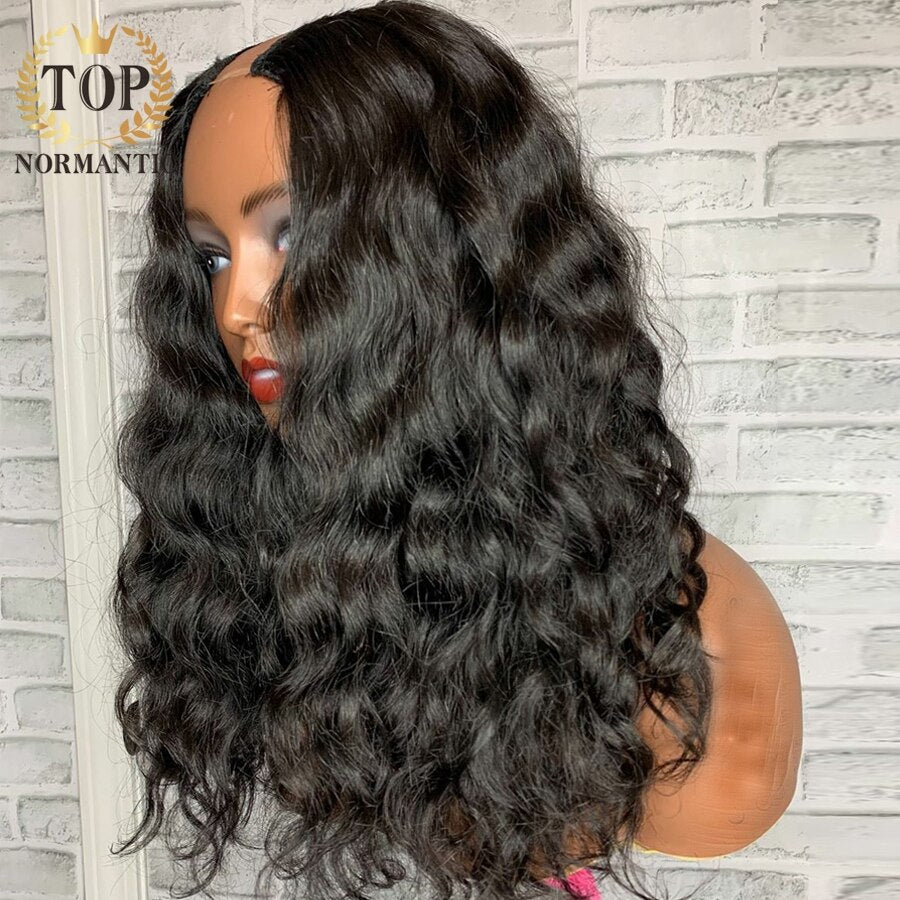 Topnormantic Nature Wave U Part Wig Brazilian Remy Human Hair Wigs