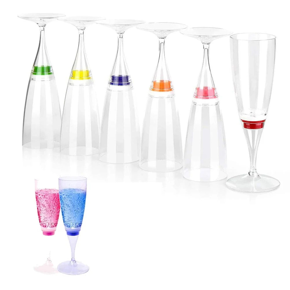 Decoration Lights: LED Wine Glass Champagne Glass Water Liquid Activated Flash Light Glass Party Bar Christmas Vase New Year Decoration Lights