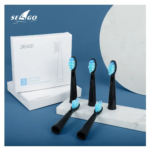 SEAGO  Electric Replacement Brush Heads Sonic Toothbrush Hygiene Care 899 Set (4 heads) for SG910 SG507 SG958 SG515 SG949 SG575