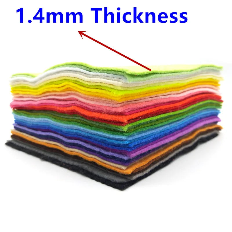 40*50cm Soft Nonwoven Polyester Cloth Felt Fabric For DIY Sewing Toys Crafts Dolls Handmade Needlework Material Home Decor Felts