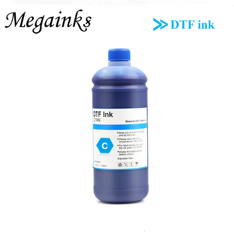 6PCS 1000ML DTF ink kit-2White for direct transfer film for PET film DTF INK all desktop & large format DTF ink printer