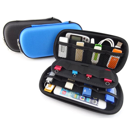 Travel Organizer: Electronic Gadgets Travel Organizer Storage Bag for USB Data Cable Flash Drive SD Card Phone Digital Products Accessories Pouch