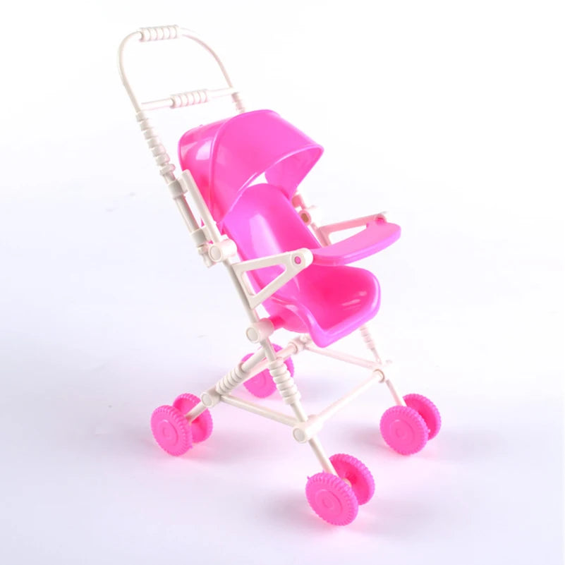 Kelly Doll Set: 1 Set Dolls Accessories Mini DIY Cart with Little Kelly Doll Toys Happy Family Cart Kelly for Dolls Toys for Girls Gifts